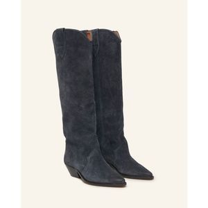 Isabel Marant Denvee Suede Tall Western boot EU37/US7 $990